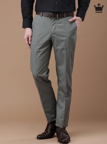 Louis Philippe Formal Trousers  Buy Louis Philippe Men Black Regular Fit  Solid Pleated Formal Trousers Online  Nykaa Fashion